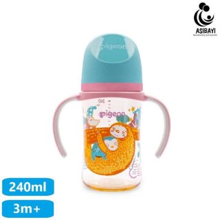 Pigeon Generasi 3 PPSU 240ml with Handle Fun Series SofTouch