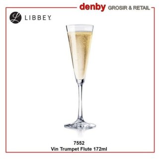 6. Libbey Trumpet Flute Glass, Miliki Desain yang Cantik