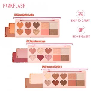 2. PINKFLASH OhMyLove Multiple Face Palette, Lengkap dalam Satu Produk