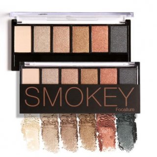 Focallure 6 Colors Smokey Eyeshadow