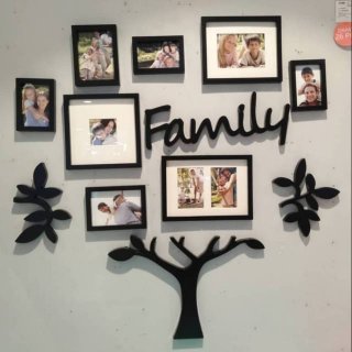 7. Set Frame Family Tree 13 Pcs, Bisa Diisi Foto Anggota Keluarga Besar