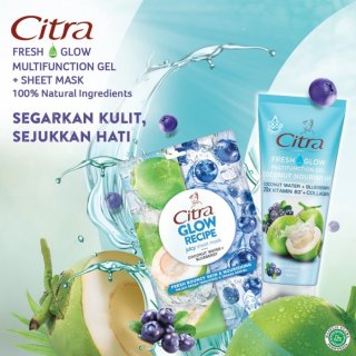 Citra Glow Recipe Juicy Sheet Mask Coconut Water + Blueberry