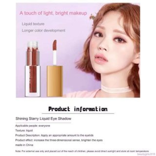 Lameila Liquid Glitter Eyeshadow Cair Korean Eyeshadow Liquid 6 Warna Waterproof TERMURAH Eye Shadow