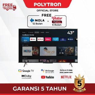 Polytron 43 Inch Smart Google TV