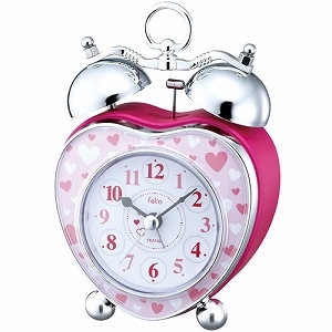 見た目のハートフォルムだけじゃなく　音さえも可愛いアラームクロック♡