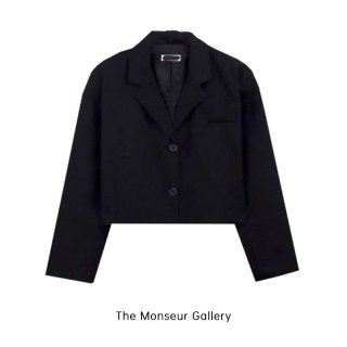 The Monseur Gallery Blazer Jaket Crop Panjang Korean Style