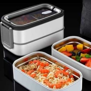 EUJJ Kotak Makan Bento Lunch Box Stainless