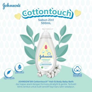 10. Jhonson's Baby Cottontouch Tap-to-Toe Baby Wash, Sabun Mandi Kulis Sensitif dengan Ekstrak Kapas