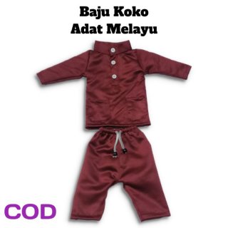 28. Baju Koko Hewan Monyet/Koko Adat Melayu, Cocok Untuk Anak Bayi