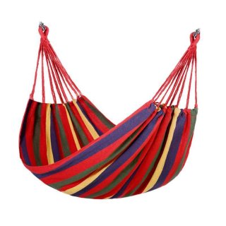 1-2 Person Camping Hanging Hammock for Outdoor Hiking Courtyard Rainbow