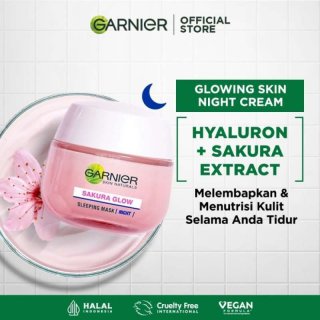 Garnier Sakura Glow Night Cream - 50ml