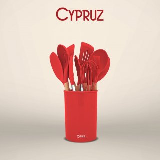 Cypruz Premium Silicone Utensil Set 12 pcs