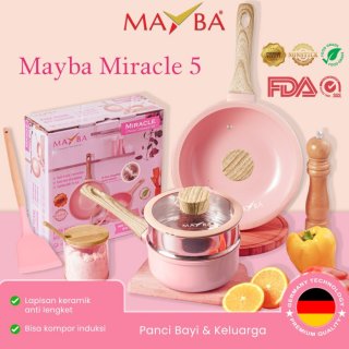 Mayba Miracle 5Pc Panci Set Keramik