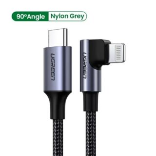 UGREEN 90 Degree USB-C to Lightning Cable