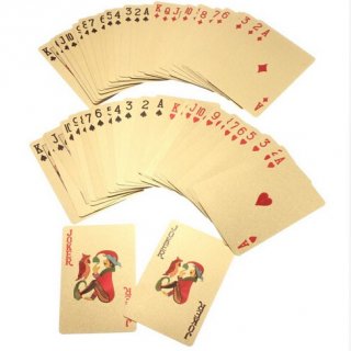 Gold Foil Kartu Remi Poker