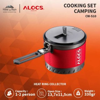 Nesting Camping Set Panci Alocs CW-S10 Cooking Set