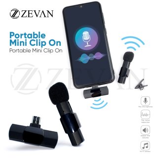 ZEVAN Microphone Wireless Hp Vlog Youtuber