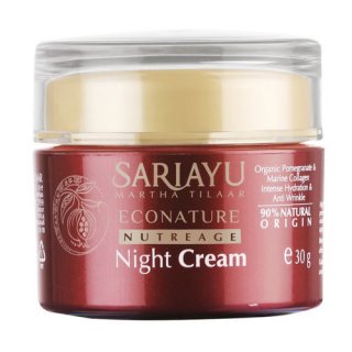 17. Sariayu Econature Nutreage Night Cream (30 gr), Kolagen Lokal Ramah Kantong
