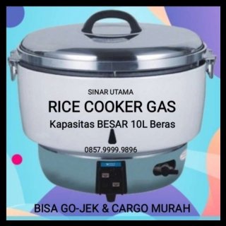 RICE COOKER JUMBO BESAR 10 Ltr GAS Magic Jar Com Masak Nasi Restoran