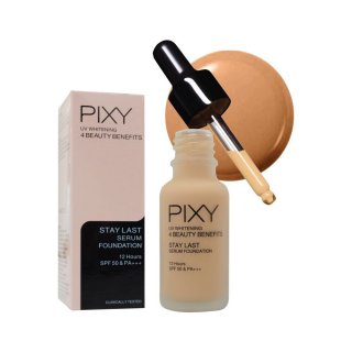 4. Pixy UVW Stay Last Serum Foundation, Hasil Makeup Cerah dan Glowing