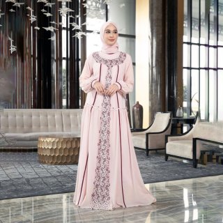 Ranti - Gamis Muslim Wanita | Gamis Pesta | Sweet Floral Long Dress