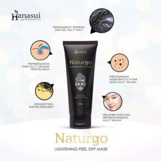 10. Hanasui Naturgo Peel Off Mask Black Tube