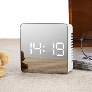 Jam Meja LED Digital Mirror Clock with Temperature -TS-570