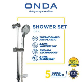 ONDA Shower Set Hand Shower Mandi Tiang SB 21