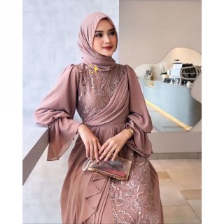 Femes Melisa Dress Gamis Muslim Kondangan Wanita Remaja Premium