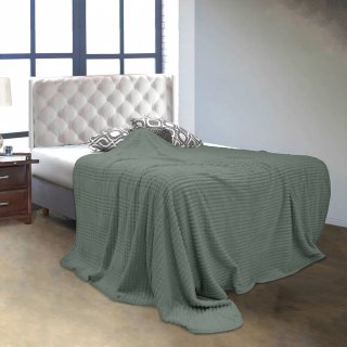 24. Vallery - Blanket Luxury 160x200 - Grey, Bikin Tidur Bebas Dingin
