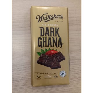 Whittaker's 72% Dark Ghana