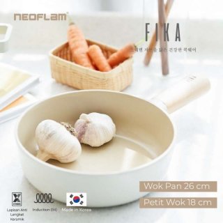 Neoflam FIKA Wok Pan Wajan Keramik Anti Lengket Induksi