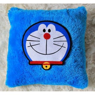 Bantal Doraemon Bulu Lebat Rasfur 40x40 Bantal Custom Lucu