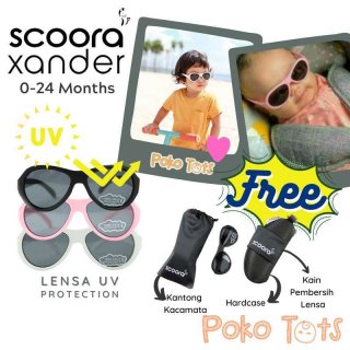 Scoora Xander Baby Sunglasses 0-24m+ Kacamata UV Protection Pelindung Mata Bayi Kacamata Jemur Bayi