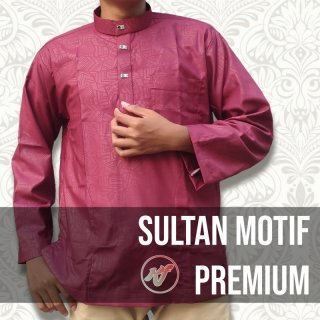 4. Baju Koko Melayu Motif Sultan Premium, Cocok untuk Ibadah