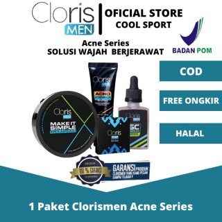 Clorismen Paket Acne Series Penghilang Jerawat Diwajah Original Cloris - Fast Foam