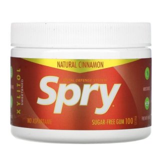 Xlear Spry Natural Cinnamon Dental Gum Sugar Free