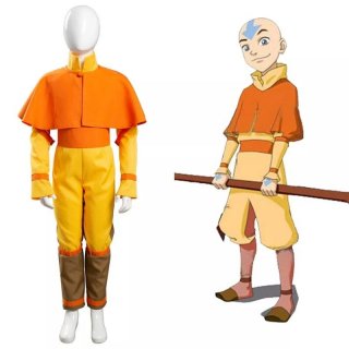 Kostum Cosplay Anime Aang