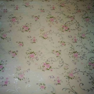 Cute Flower Pink Ulir Silver Wallpaper