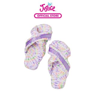 Justice Tie Dye Criss Cross Slippers - X Small