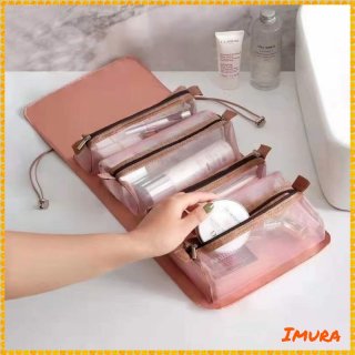 27. IMURA | Tas Kosmetik Roll Bag Make Up 4 pcs, Muat banyak Kosmetik
