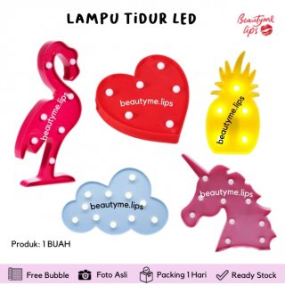 LED DIY Lamp Lampu Malam Flamingo / Lampu Nanas / Lampu Cactus