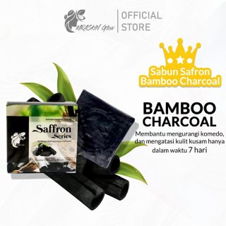 10. MRASKIN GLOW Sabun Saffron with Extract Bamboo Charcoal