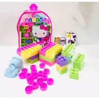 24. Mainan Block Lego Hello Kitty, Latih Kreativitas Anak
