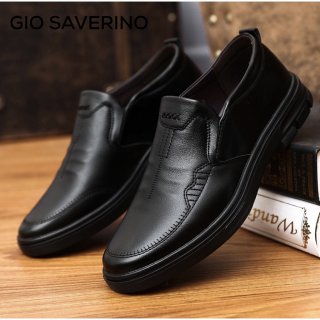 3. Gio Saverino Sepatu Pria Sepatu Formal Pantofel Pria, Stylish untuk Kerja