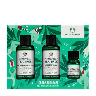 4. The Body Shop Clean & Gleam Tea Tree Skincare Gift, Sambut Kulit Mulus Bebas Jerawat