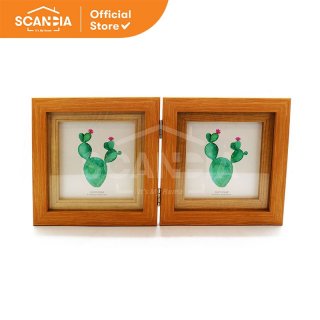 Scandia Frame Graffer Natural Brown - Ukuran 19X2X36 Cm