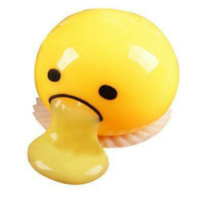 26. Egg Slime Squishy, Mainan Penghilang Stres