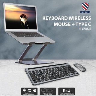 Lanwain Portable Mini Wireless Keyboard + Mouse Set