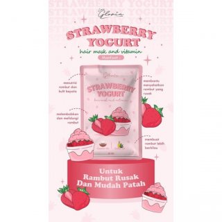 Strawberry Yogurt  - Lea Gloria Hair Mask And Vitamin Masker Rambut Perawatan Rambut